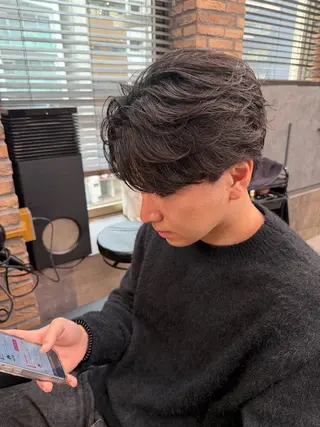 ミディアム メンズ特化 水口湧太のヘアスタイル