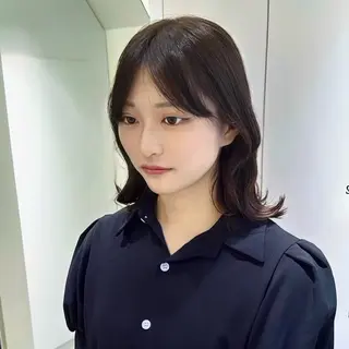 ミディアム カラー Parve Mix 森 美遥🇰🇷🩶のヘアスタイル