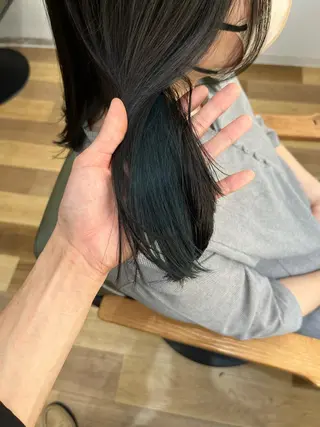 ミディアム カラー ヘアアレンジ 【艶カラー】石山拓人 /ブリーチのヘアスタイル