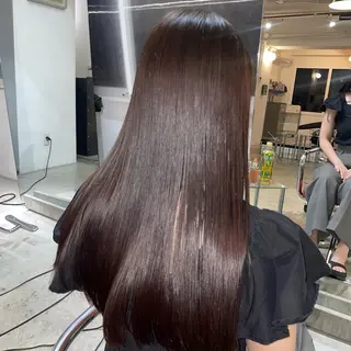 ロング カラー スミレ／透明感 ／ハイトーン／高円寺のヘアスタイル