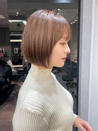 ショート オリーブベージュ/シ ョートボブたまき🧡のヘアスタイル