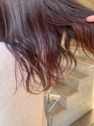 ロング カラー にった みずきのヘアスタイル
