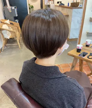 ショート カラー 🎀ブリーチなし カラーyui🎀のヘアスタイル