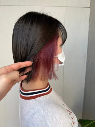 ミディアム カラー 縮毛矯正/ベージュ カラー🧸綾里のヘアスタイル