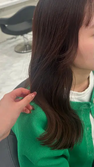 ロング カラー パーマ ヘアアレンジ メンズ キッズ 盛れ韓国ハイトーン 🎀Himari🎀のヘアスタイル