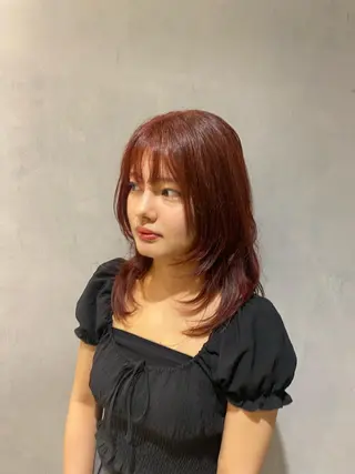 ロング ふじ ここなのヘアスタイル