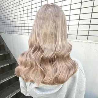 ロング カラー エフェクトブリーチ 🌟前澤啓太朗のヘアスタイル