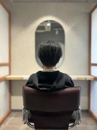 ショート くせ毛カット終着点 カワサキトオル溝の口のヘアスタイル