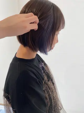 カラー 谷川あかり /ナチュラルパーマのヘアスタイル