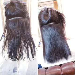 ロング パーマ 饒平名 知也のヘアスタイル