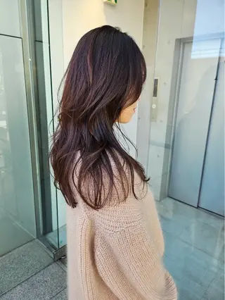 セミロング カラー 【銀座】艶髪/上品な カラー特化/涼/駅近のヘアスタイル