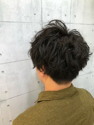 パーマ メンズ 北脇 健治のヘアスタイル