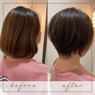 ショート くせ毛×ショート 上岡勇祐のヘアスタイル