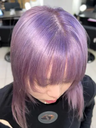 カラー ブリーチ縮毛矯正 ／   DAIA🔥のヘアスタイル