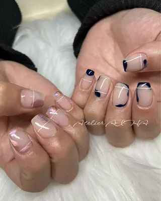 ショート アトリエAIHA★ フィルイン推奨サロンのネイルデザイン
