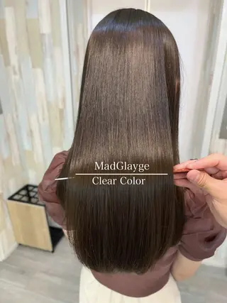 セミロング カラー パーマ ヘアアレンジ 二ヶ月綺麗なデザイン カット/星野六三四のヘアスタイル