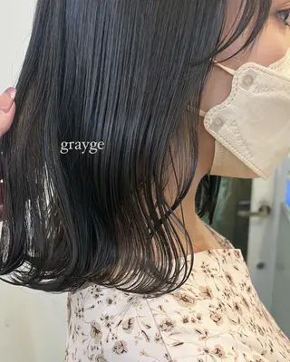 ミディアム カラー mizuho🐈⬛ 艶髪¦ダークトーンのヘアスタイル