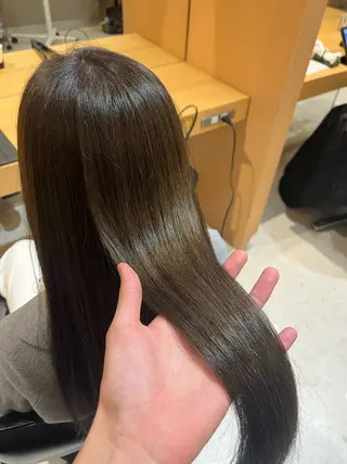 カラー 縮毛矯正/韓国風ヘア /ツバキのヘアスタイル