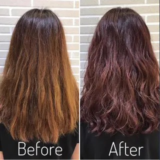 ロング カラー パーマ ヘアアレンジ 山北 咲子のヘアスタイル