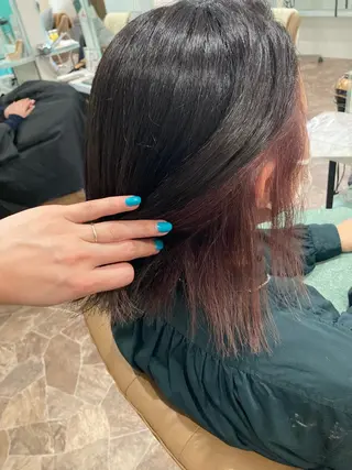 ミディアム カラー 大谷 亜依のヘアスタイル