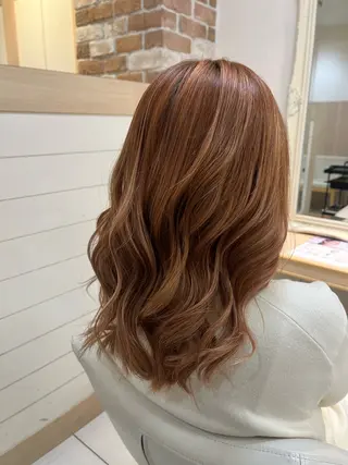 セミロング カラー ヘアセット/カラー 🎀おかだ りさのヘアスタイル