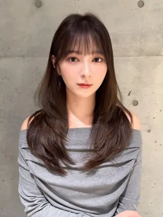 セミロング カラー 《髪質改善✖️オリー ブ🧸》小嶋拓也のヘアスタイル