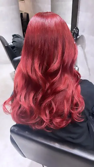 ロング カラー エクステ ダブルカラー新宿のヘアスタイル
