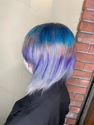 ミディアム カラー パーマ ヘアアレンジ メンズ キッズ ネイル マツエク・マツパ 🌈髪質改善・美髪矯 正・平野瀬乃🌈のヘアスタイル
