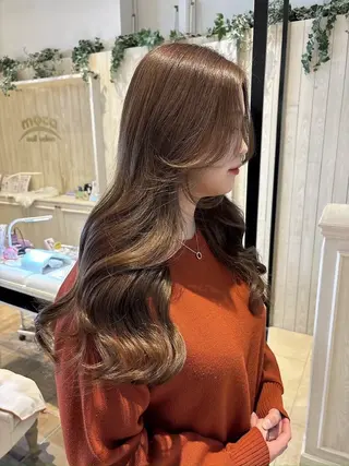 セミロング Maisonレイヤー ハッシュカット/三宮のヘアスタイル