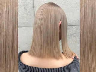 ミディアム カラー 齋藤 梨乃のヘアスタイル