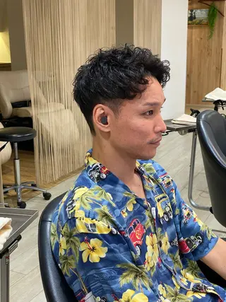 パーマ メンズ 髪質改善/イルミナ/ 城崎のヘアスタイル