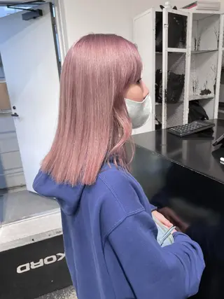 ミディアム カラー パーマ ヘアアレンジ メンズ キッズ ネイル マツエク・マツパ アイブロウ 艶ハイトーン/ヘア アレンジAYAKAのヘアスタイル