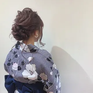 ミディアム ヘアアレンジ 韓国ヘア 店長NEGIのヘアスタイル