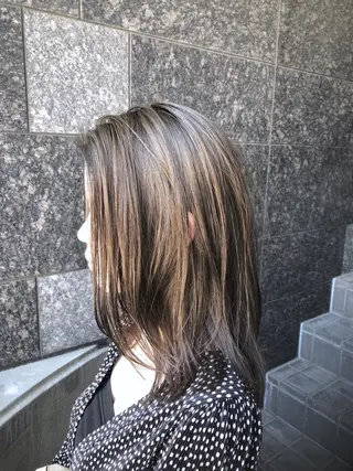 セミロング カラーアンドケアリタ kitamuuuのヘアスタイル