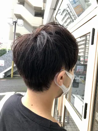 ショート カラー メンズ 鷺沼駅徒歩1分 キシタクのヘアスタイル