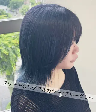 ミディアム SARAJU 仁川店【カラー特化】のヘアスタイル