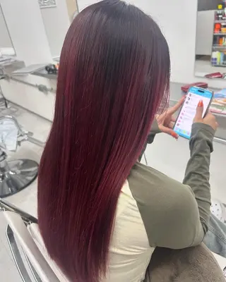 ロング カラー 田口 莉奈のヘアスタイル