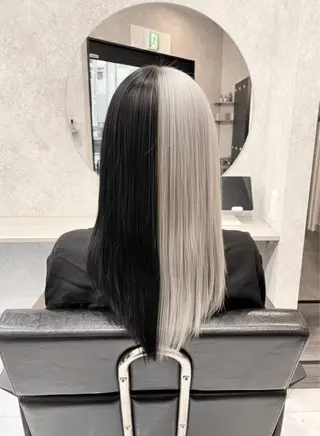 セミロング 🦋ハイトーン🦋 石山 希理🦋のヘアスタイル