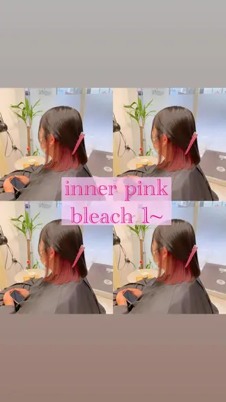 ミディアム カラー ピンクカラー🎀/ ミルクティー🍼花音のヘアスタイル