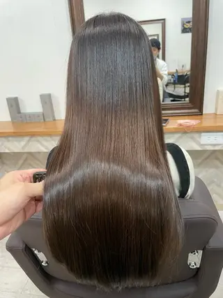 ロング フェードパーマ 新倉幸之助のヘアスタイル