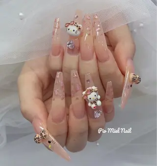 ロング HANA 長さだしのネイルデザイン