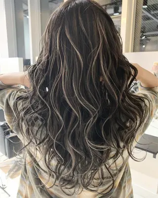 ロング カラー ヘアアレンジ 阿部 圭悟のヘアスタイル