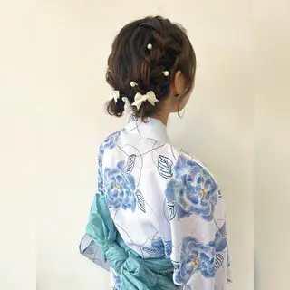 ヘアアレンジ お子様と美容室🧸 HidamaRi絢菜のヘアスタイル