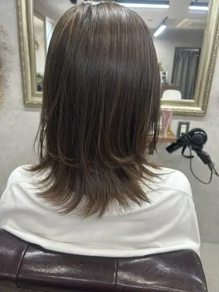 ミディアム カラー Lien 深井店のヘアスタイル