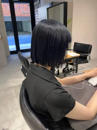 ショート カラー ブリーチ/縮毛矯正 ❤️‍🔥シンノスケのヘアスタイル