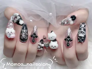 ネイル MoMoA Nail ネイル長さ出し専門店のネイルデザイン