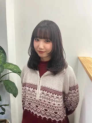 ミディアム カラー ベージュ⟡˖レイヤー ˖ ࣪⊹あずきのヘアスタイル