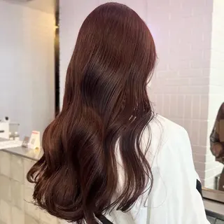 ロング カラー うる艶カラー /縮毛矯正✨レオンのヘアスタイル