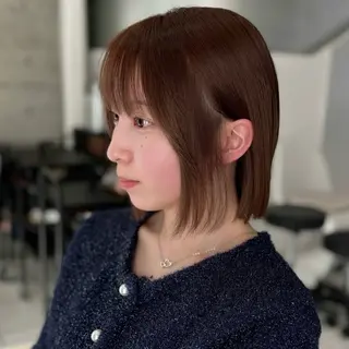 ミディアム カラー 畔上 尚也のヘアスタイル