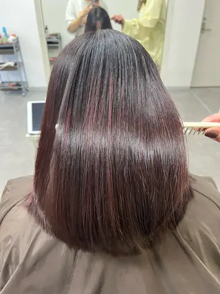 カラー 田口 夏鈴のヘアスタイル